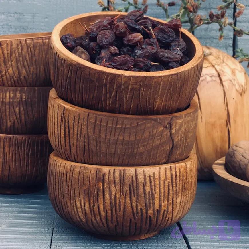 کاسه آجیل خوری چوبی کد 031 — تصویر 1