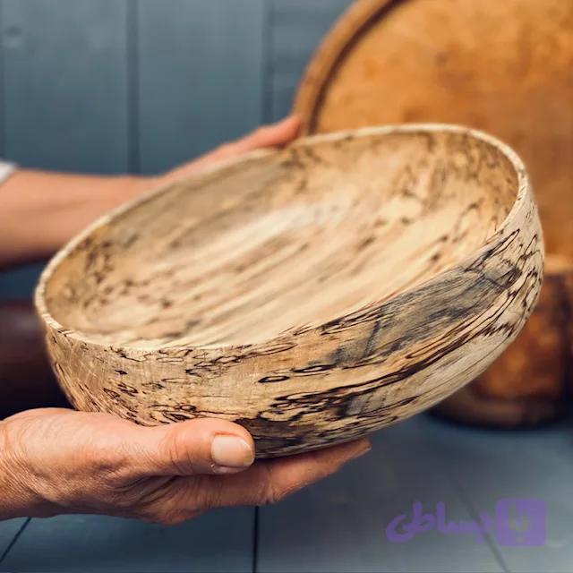 کاسه چوبی ممرز کد 0234 — تصویر 1