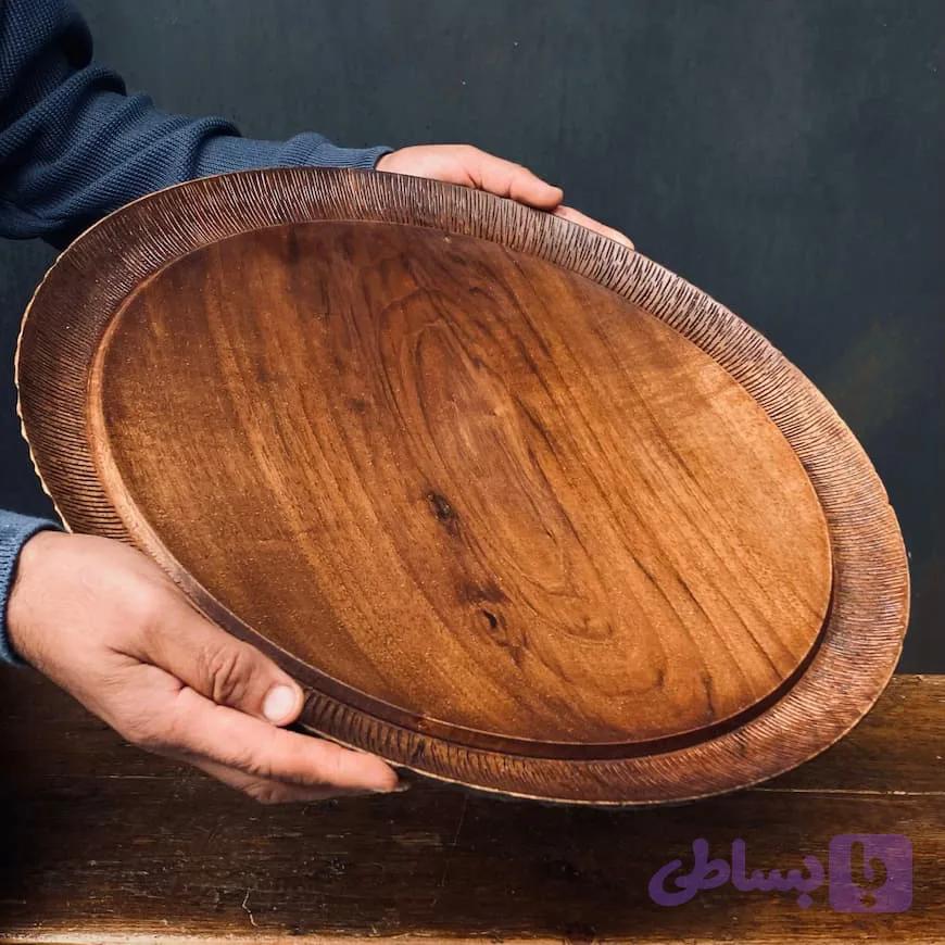 ظرف چوبی پذیرایی کد 0100219 — تصویر 1