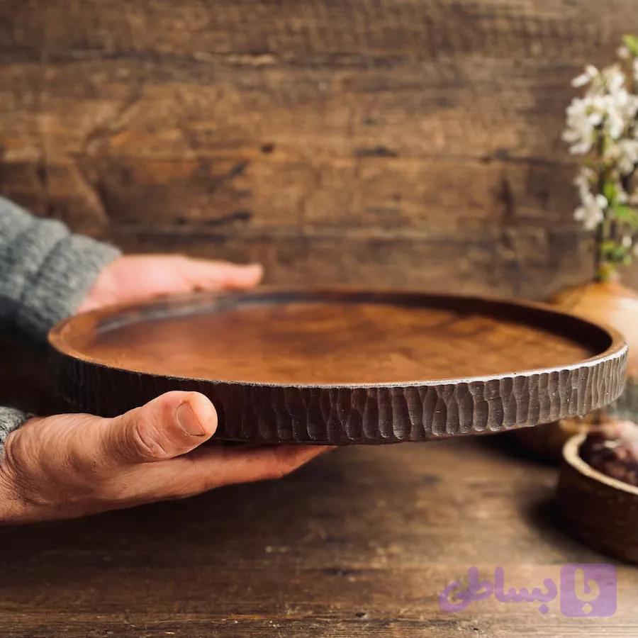 ظرف چوبی مدل دفرمه کد 0100164 — تصویر 1