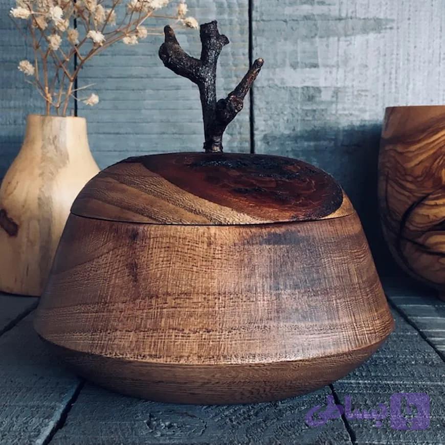 ظرف چوبی درب دار کد 940 — تصویر 1