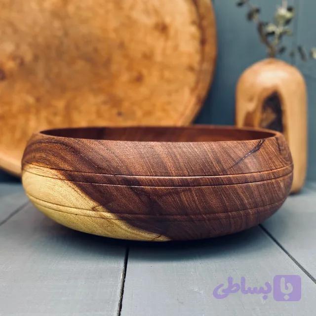 کاسه چوبی کهور کد 0142 — تصویر 1
