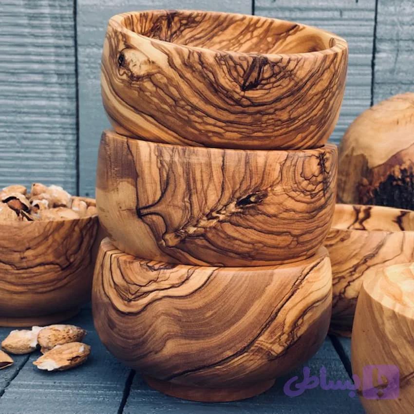 کاسه آجیل خوری چوبی کد 013 — تصویر 1