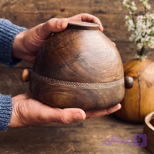 ظرف دربدار چوبی کد 100073 — تصویر 1
