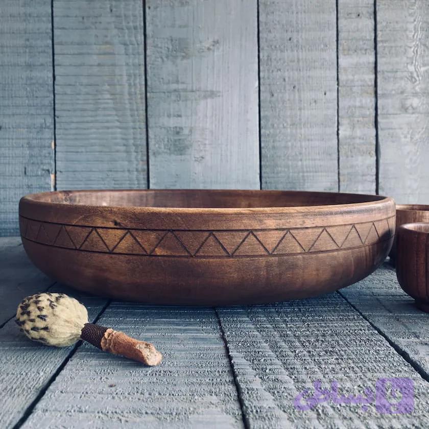 کاسه چوبی کد 409 — تصویر 1