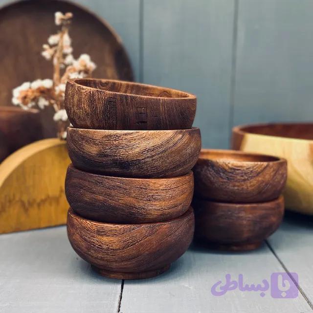 کاسه آجیل خوری چوبی کد 0151 — تصویر 1