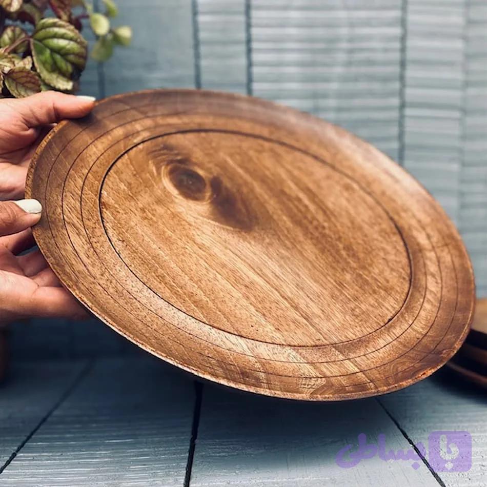 سینی چوبی گردو کد 8004 — تصویر 1