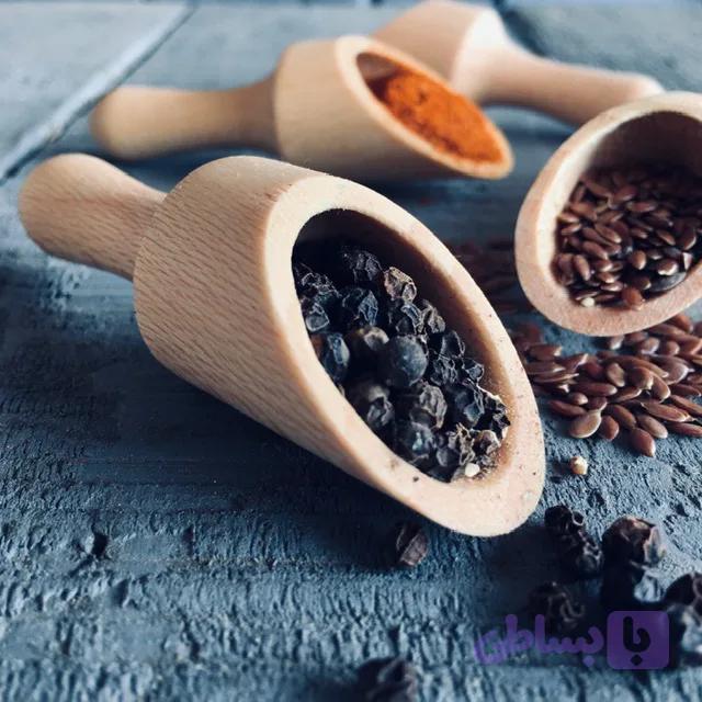 سرتاس چوبی کوچک کد 509 — تصویر 1