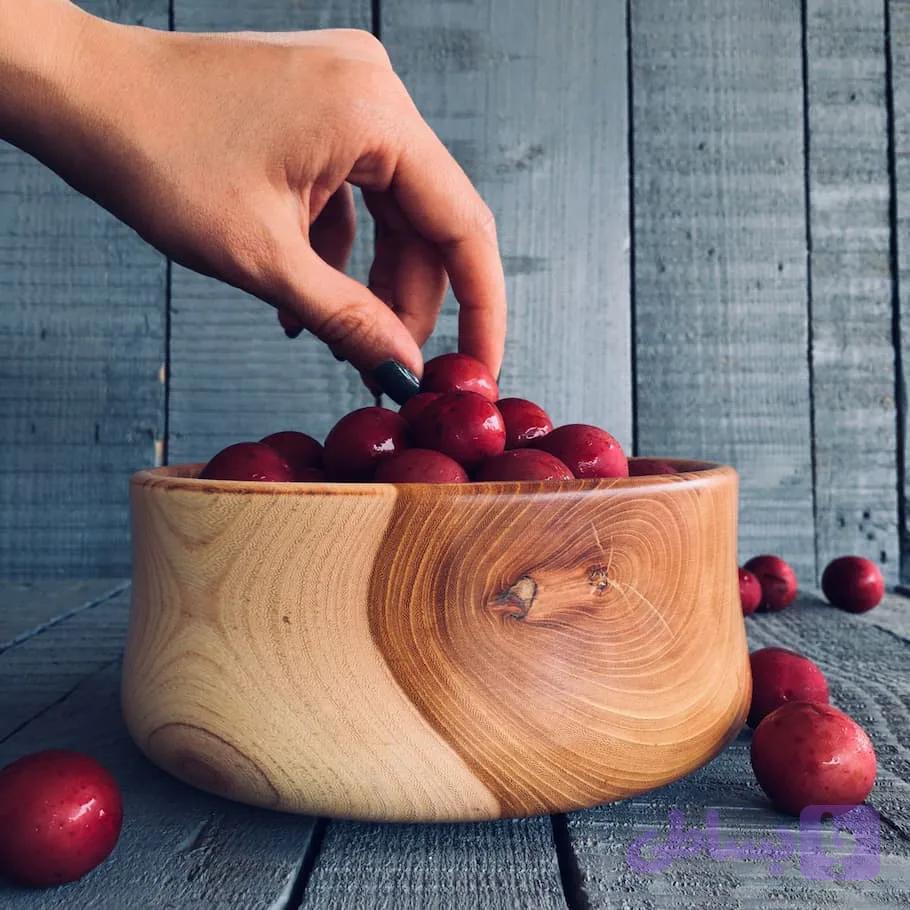 کاسه چوبی کد 401 — تصویر 1