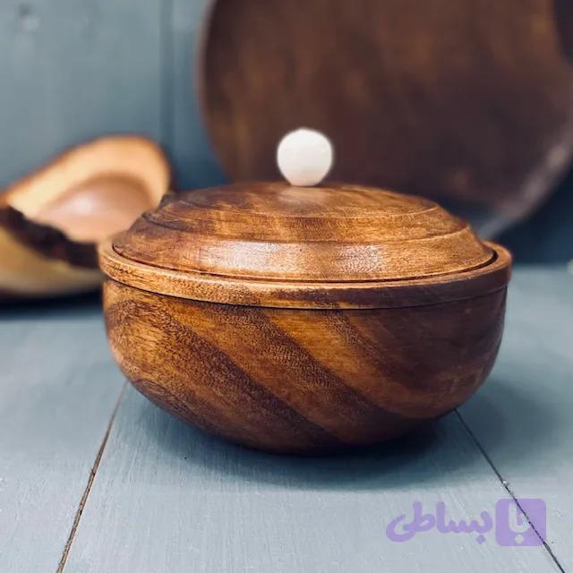 ظرف دربدار چوبی کد 972 — تصویر 1