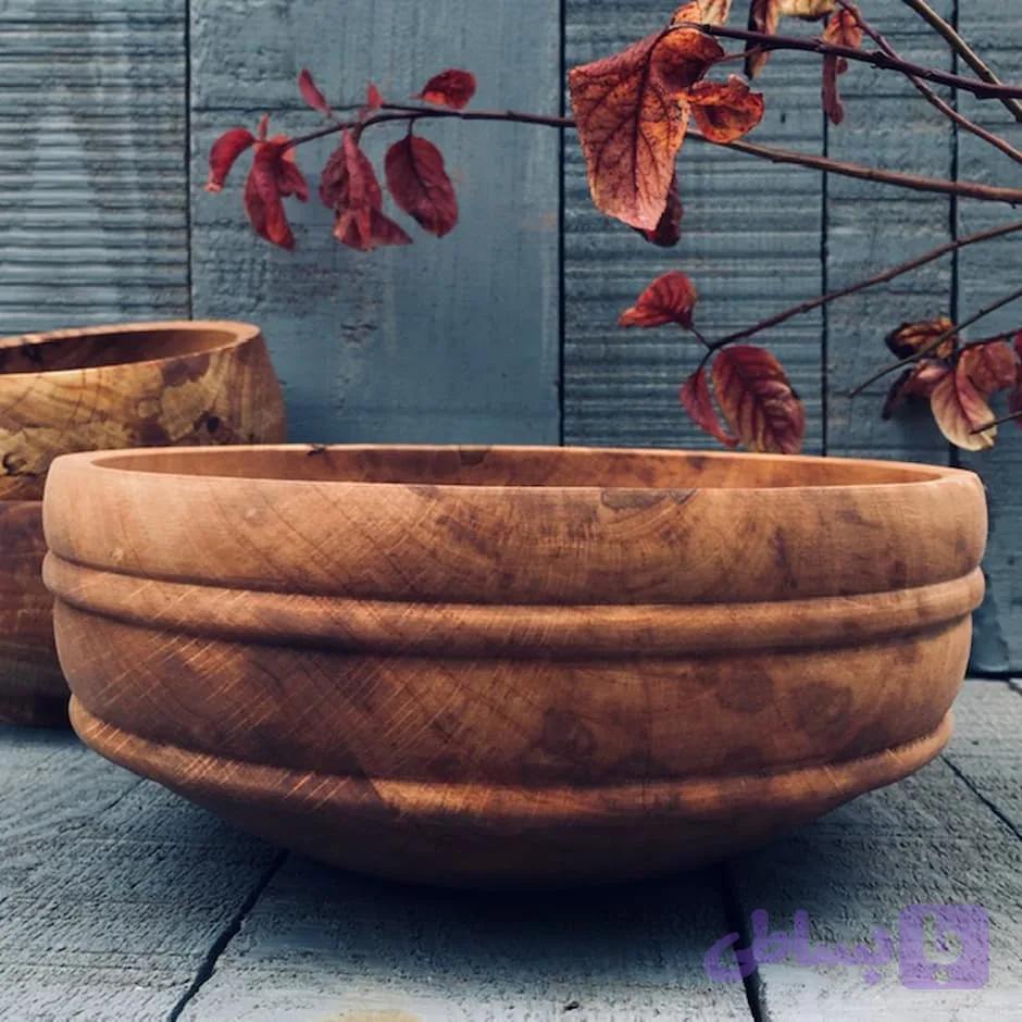 کاسه چوبی کد 502 — تصویر 1