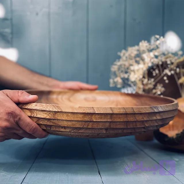 ظرف چوبی پذیرایی ملچ کد 956 — تصویر 1