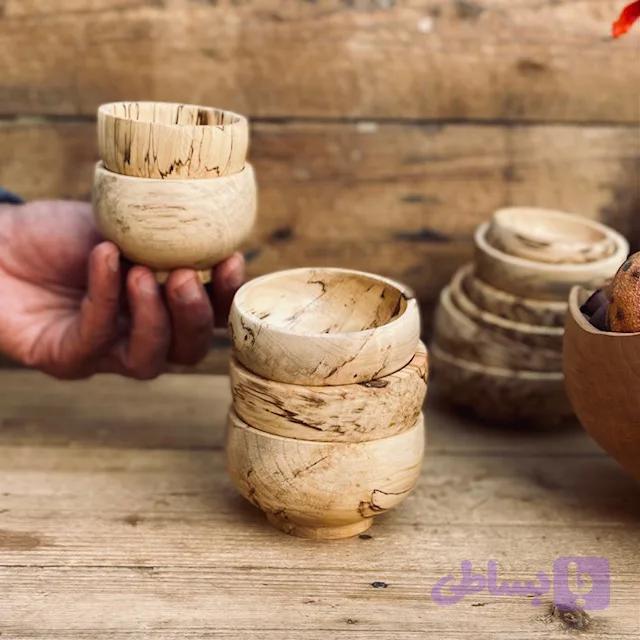 کاسه چوبی افرا کد 0276 — تصویر 1