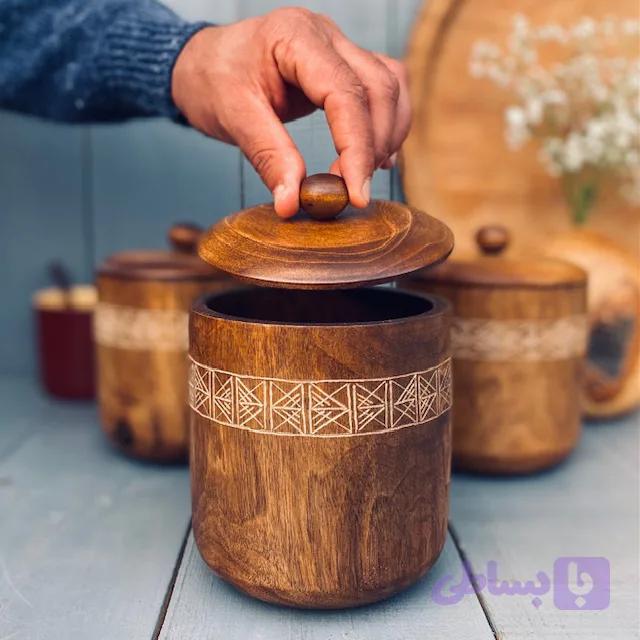 بانکه چوبی گردو کد 1072 — تصویر 1