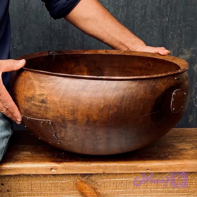 کاسه چوبی مدل پیندار کد 0554 — تصویر 1