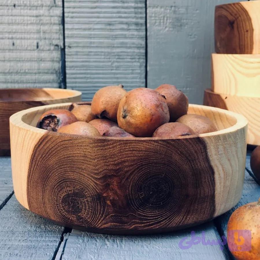 کاسه چوبی کد 525 — تصویر 1