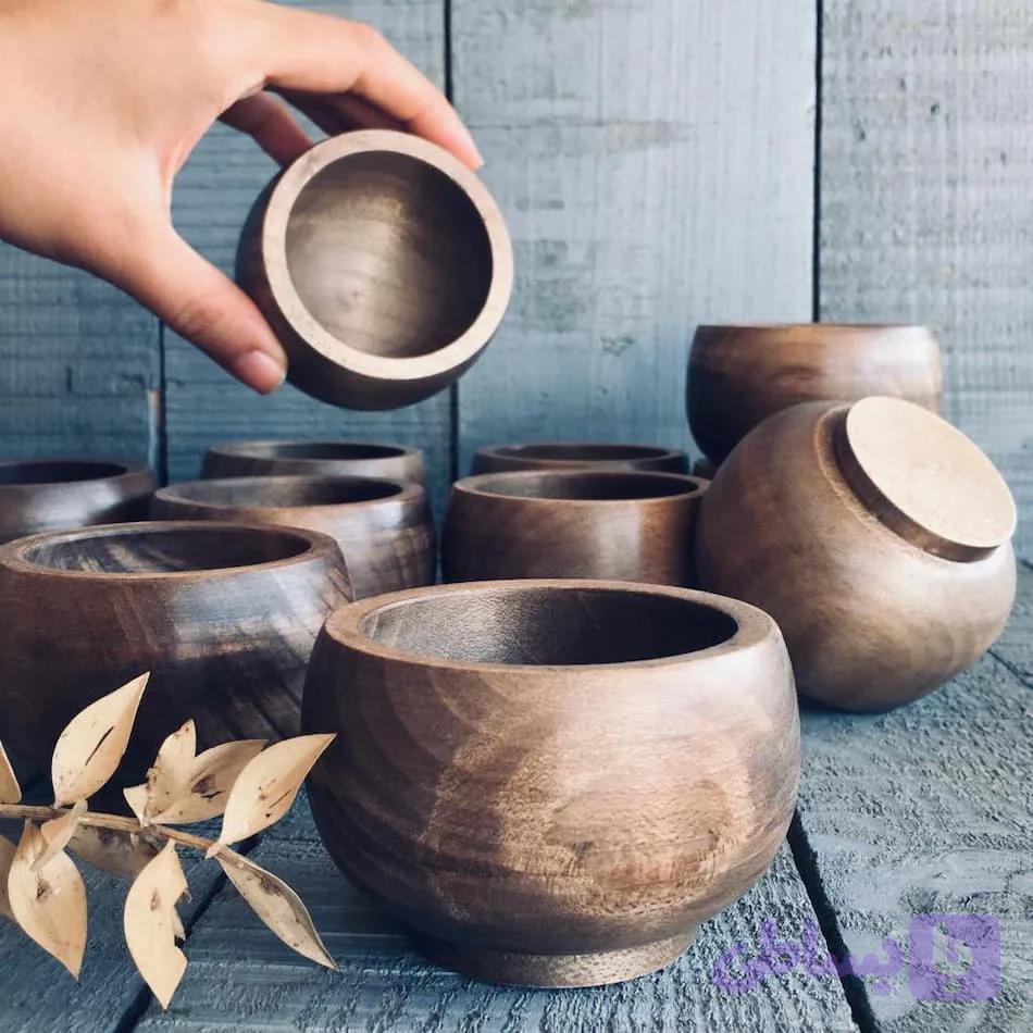 کاسه چوبی کوچک کد 426 — تصویر 1