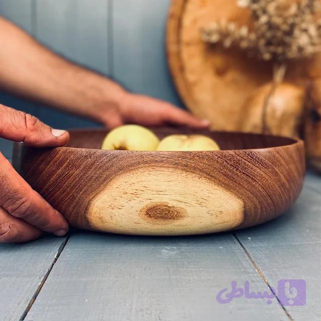 کاسه چوبی کهور کد 0253 — تصویر 1
