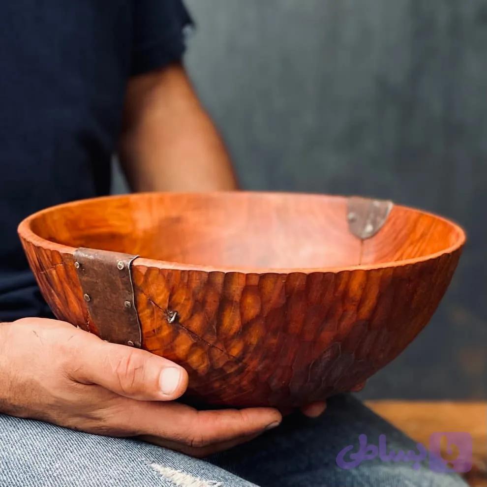 کاسه چوبی مدل پیندار کد 0581 — تصویر 1