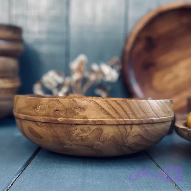 کاسه چوبی سنجد کد 0134 — تصویر 1