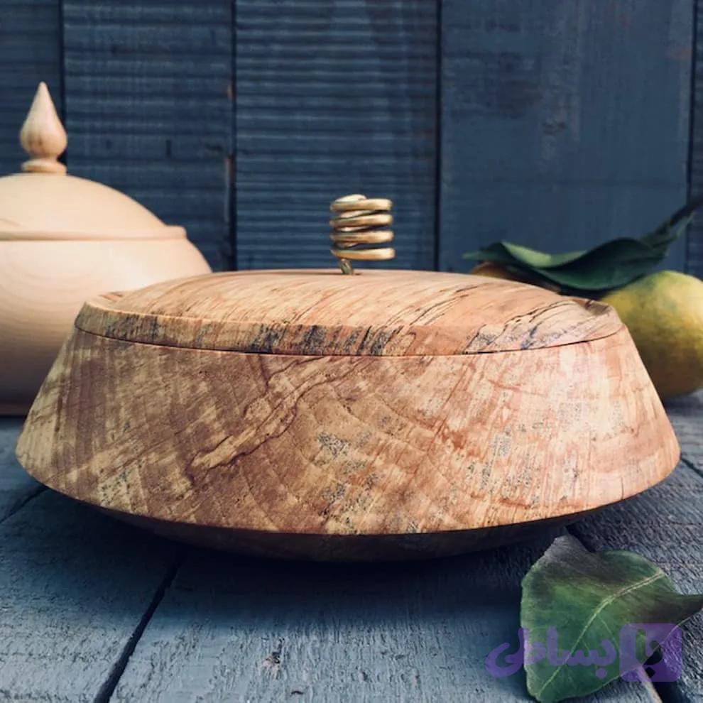 ظرف چوبی درب دار کد 831 — تصویر 1