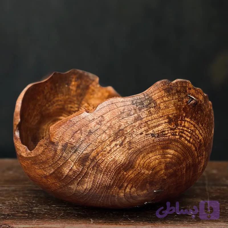 کاسه چوبی مدل پیندار کد KB1016 — تصویر 1