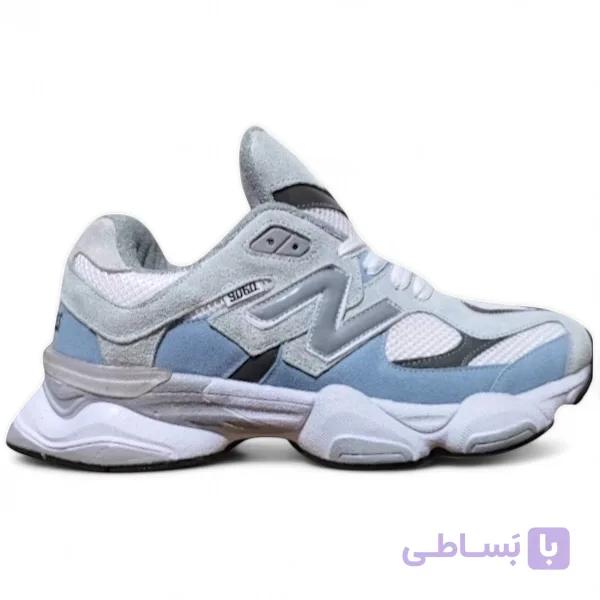کتونی نیوبالانس مدل 9060 مردانه (سفید طوسی آبی) (New Balance) — تصویر 1