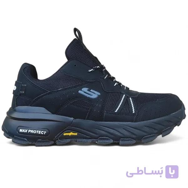 کتونی اسکیچرز مکس پروتکت پلاس (Skechers Max Protect) مردانه تمام مشکی — تصویر 1