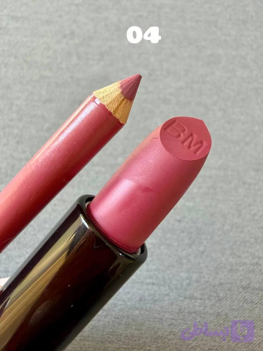 ست رژلب و مداد لب BM کد 6 — تصویر 1