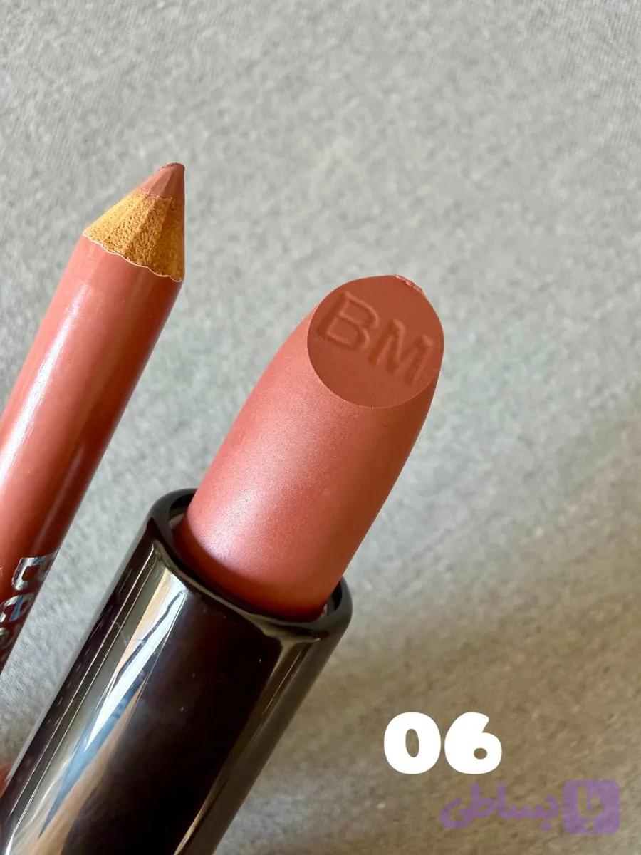 ست رژلب و مداد لب BM کد 6 (کد P2XZL) — تصویر 1