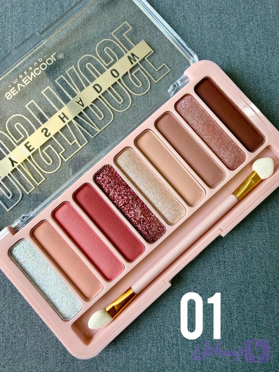 سایه چشم 10 رنگ Sevencool کد 1 (کد FGBB2) — تصویر 1