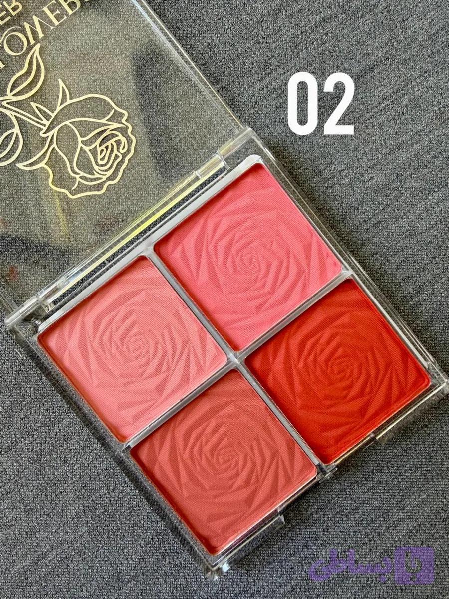 پالت رژگونه طرح گل کد2 Nota floweres — تصویر 1