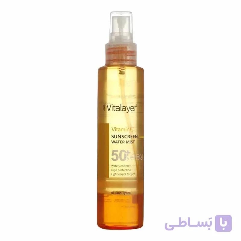 اسپری ضد آفتاب دو فاز ویتالیر با SPF50 دارای ویتامین سی حجم 150 میلی لیتر — تصویر 1