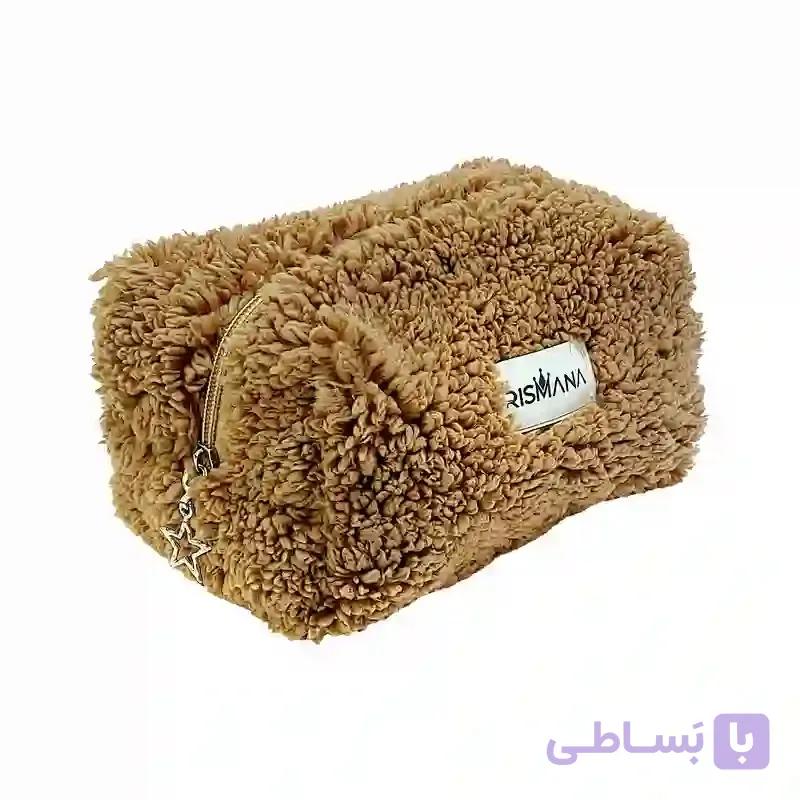 کیف لوازم آرایش تدی رنگ قهوه ای — تصویر 1
