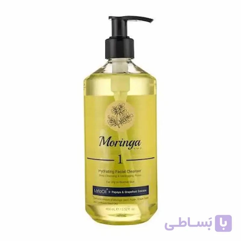 ژل شستشو و آبرسان صورت مورینگا شماره 1 حجم 400 میلی لیتر — تصویر 1