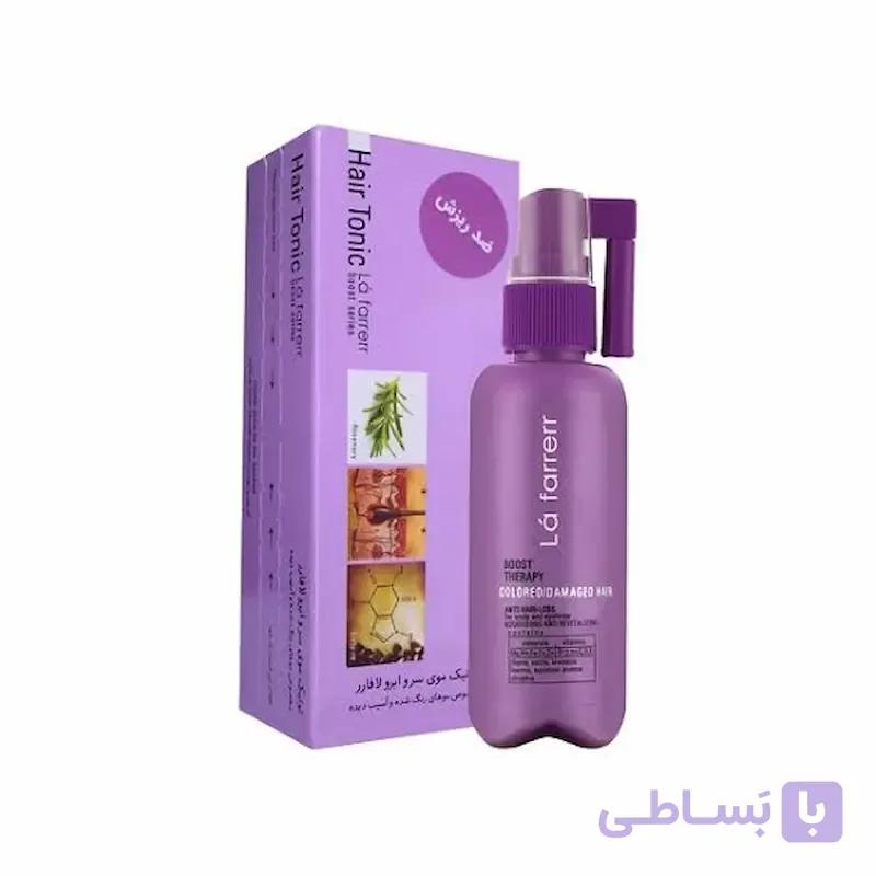 تونیک ضد ریزش موی سر و ابرو لافارر مخصوص موهای رنگ شده و آسیب دیده — تصویر 1