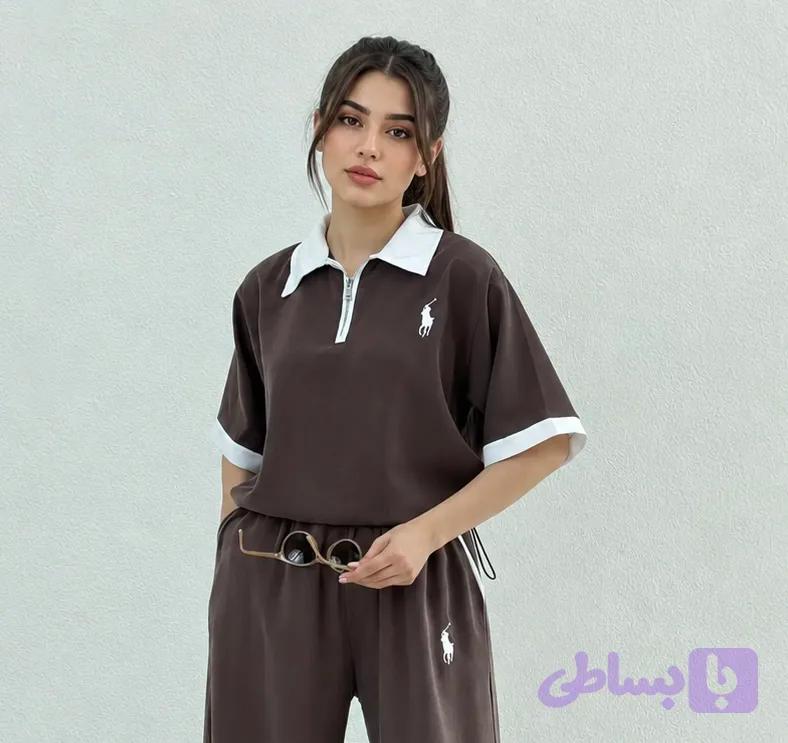پولوشرت نیم زیپ سیلک