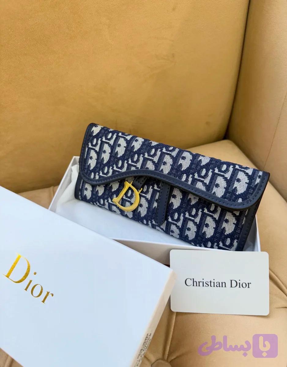 کیف پول مسترکوالیتی باکس دار برند‌dior دیور