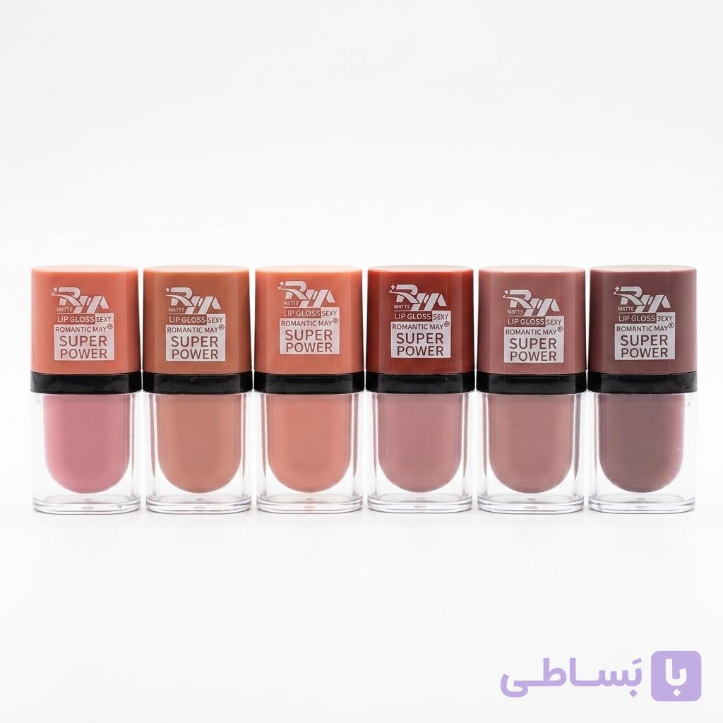 رژلب مایع مات رومانتیک می (Romantic May) مدل Super Power – رنگبندی نود و گوشتی — تصویر 1
