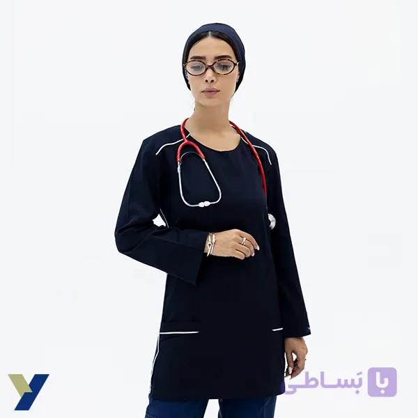 تونیک تک زنانه پزشکی و پرستاری یاراکا کد YRK-01 — تصویر 1