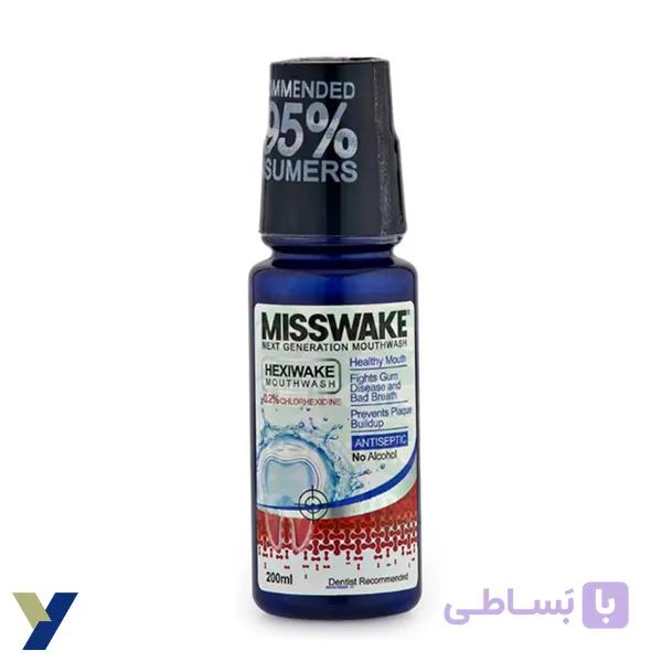 دهان‌ شویه میسویک MISSWAKE مدل HEXIWAKE حجم 200 ML