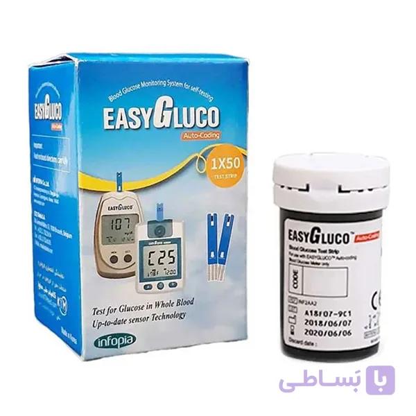 نوار تست قند خون ایزی گلوکو بسته 50 عددی