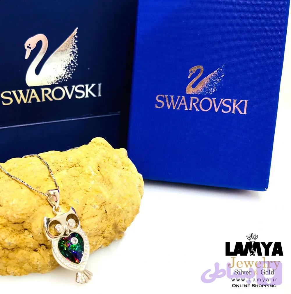 گردنبند سواروسکی جغد کد G056