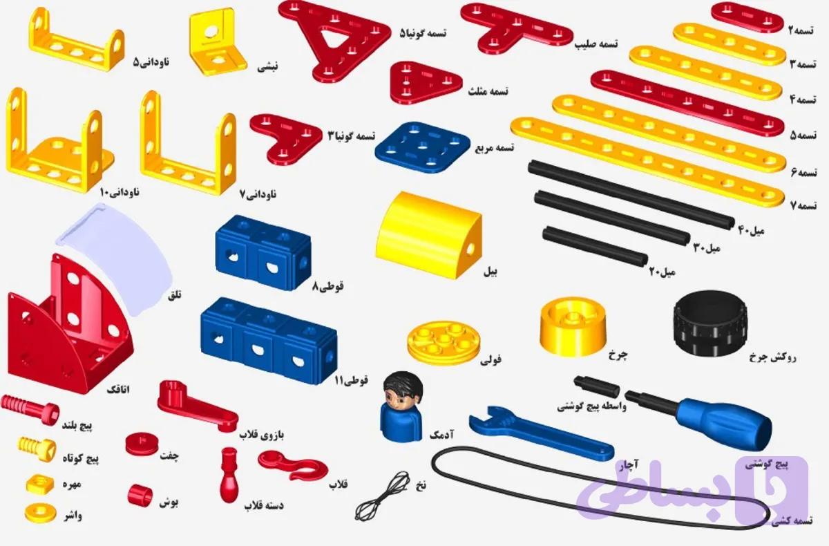 پک رباتیک مکانیک کوچولو 111 قطعه بدون جعبه