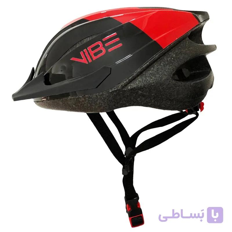 کلاه دوچرخه سواری وایب مدل ALPINE مشکی-سبز — تصویر 1