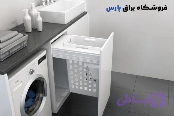 سبد البسه چرک ریلی ملونی — تصویر 1
