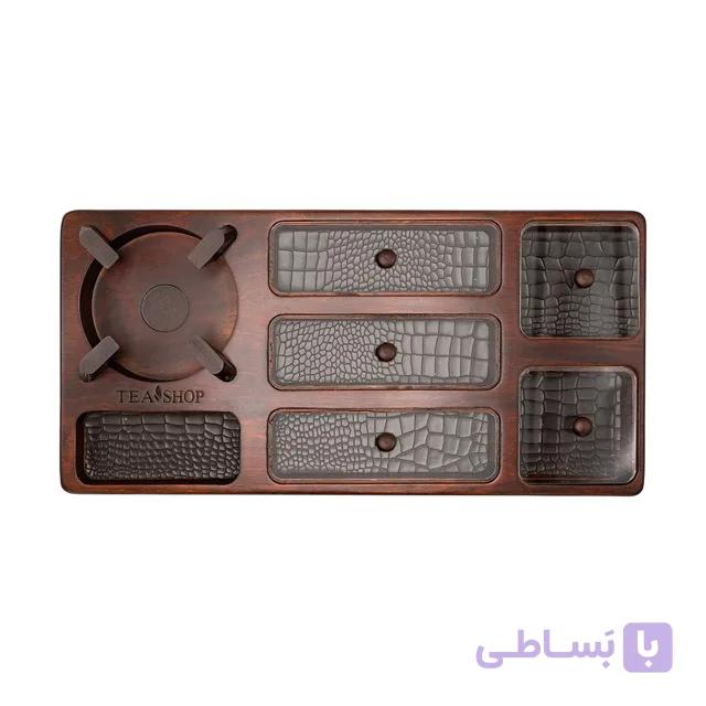 سینی چوبی وارمردار – قهوه ای — تصویر 1