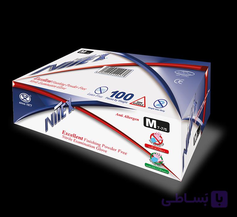 دستکش معاینه وینیل بدون پودر نیتکس Nitex