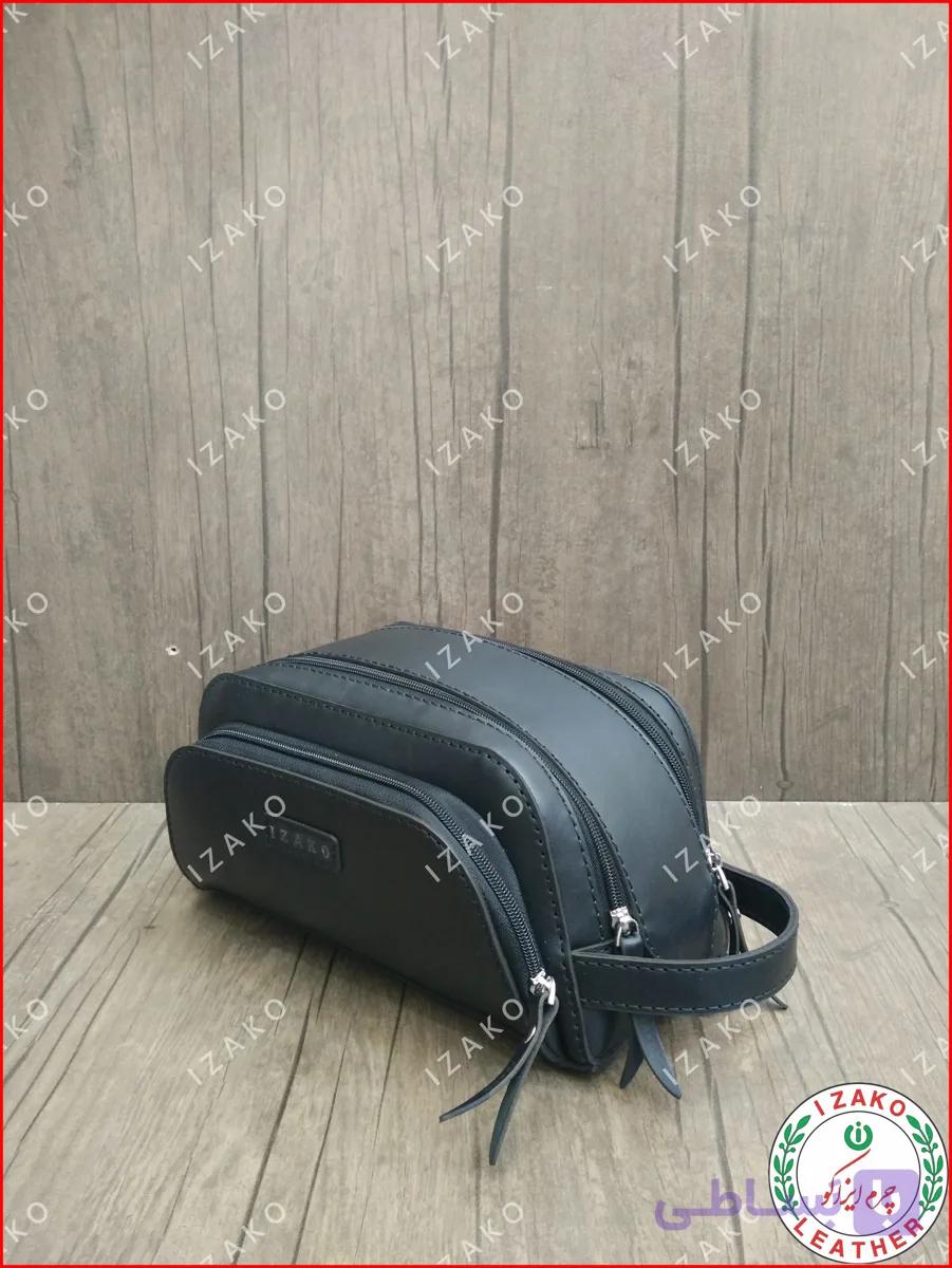 کیف چرم دستی اسپرت چرم گاوی مدل i-692 برند ایزاکو — تصویر 1