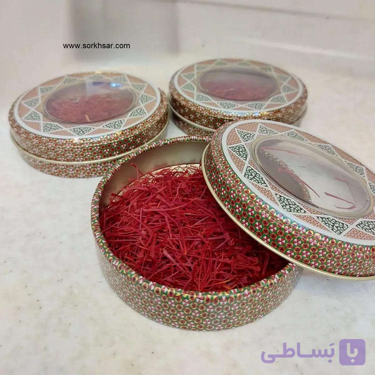 زعفران خاتم نگین، سرگل و پوشال | قیمت روز + وزن‌های متنوع — تصویر 1
